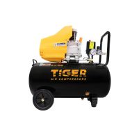 ปั้มลม TIGER 50 ลิตร รุ่น PANTHER-X50 สีดำ (ของแท้100%) ปั๊มลม ปั๊มลมโรตารี่ ปั้มลมโรตารี่