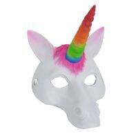 Human children Halloween Carnival masquerade ball 3D three-dimensional PU foaming unicorn mask