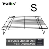 【❖New Hot❖】 SDFS34534 Walfos 3ชั้น Stackable ตะแกรงพักขนมเค้กโลหะบิสกิตคุกกี้ขนมปังตะแกรงพักขนมตาข่ายชั้นวาง Mat Holder ฐานรองตากแห้งสำหรับทำอาหาร