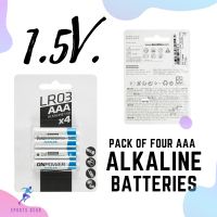 FORCLAZ  ถ่าน ถ่านอัลคาไลน์ ชุดถ่านอัลคาไลน์  LR06 ขนาด AAA 4 ก้อน ( Pack of Four AAA Alkaline Batteries ) CAMPING TENTS เต็นท์ แคมป์ปิ้ง ตั้งแคมป์