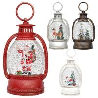 Christmas Lantern Christmas Lanterns Snow Globes Lanterns Built-in Light-up Design with Flashing Snow Durable Lantern for Decorative Gifts Christmas Gifts attractively