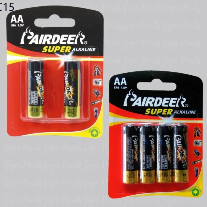 ☂Pairdeer Super Alkaline Batteries 2pcs and 4pcs Instax Battery Lazada PH