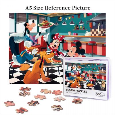 Disney1 Friends Diner Wooden Jigsaw Puzzle 500 Pieces Educational Toy Painting Art Decor Decompression toys 500pcs