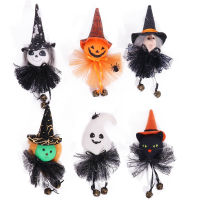 1Pc ฮาโลวีนแขวนเครื่องประดับ Ghost แม่มดฟักทองตุ๊กตาจี้สำหรับ Happy Halloween Party ตกแต่งเด็กสยองขวัญน่ากลัว Toys