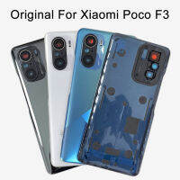 ต้นฉบับสำหรับ Xiaomi Poco F3กับ CE M2012K11AG ปกหลังแชสซีกรณีแบตเตอรี่ด้านหลังที่อยู่อาศัยประตูกล้องเลนส์แก้วอะไหล่ซ่อม