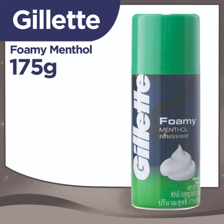 GILLETTE Foamy Menthol 6.25Oz Lazada PH