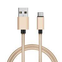 6ft ซิงค์โลหะ Usb Type C โทรศัพท์สายสายสปริงข้อมูลสำหรับชาร์จโลหะเครื่องชาร์จ Usb รวดเร็วไอโฟนโทรศัพท์มือถือ