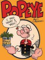 โลหะผนังศิลปะ Popeye กะลาสีชายย้อนยุควินเทจดูโลหะดีบุกเข้าสู่ระบบบ้านโรงรถตกแต่ง