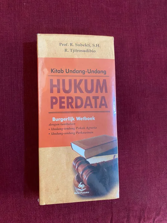 Buku Bw Kitab Undang Undang Hukum Perdata Burgerlijk Wetboek Subekti Lazada Indonesia 4592