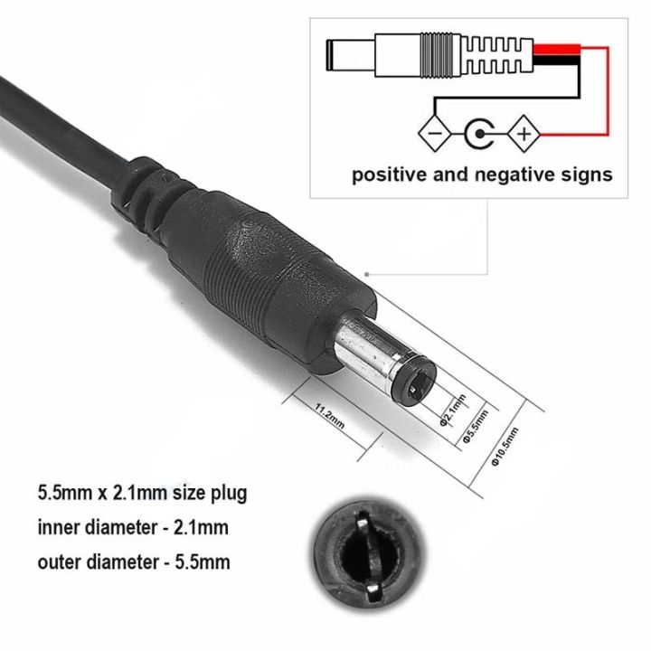 dc-12v-male-female-connector-cable-5-5mm-2-1mm-power-plug-wire-2pin-pigtail-connect-cord-for-led-strip-light-cctv-camera-router-wires-leads-adapters