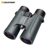 Celestron Outland X 8X42 10X42กล้องส่องทางไกลสีเขียวกันน้ำและกล้องส่องทางไกลกันฝ้าสำหรับผู้ใหญ่เลนส์หลายสีและปริซึม Bak-4