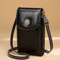 Womens Bags Phone Pocket Genuine Leather Handbags Mini Shoulder Bag Woman Crossbody Bags Small Bags For Phones Bolsa