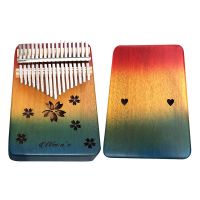 【YF】 Kalimba 17 Keys Thumb Handguard Wood Mahogany Mbira Musical Instruments Music