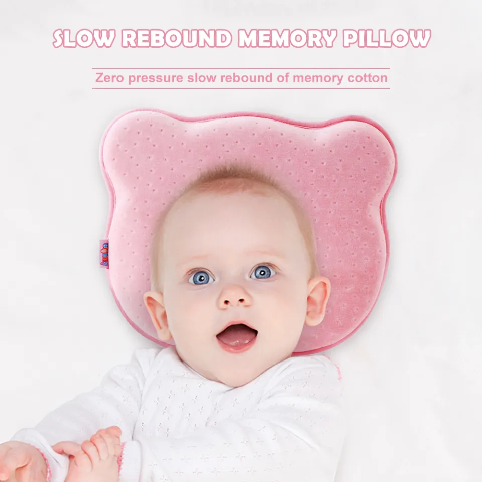 Newborn Baby Pillow Prevent Flat Head Nursing Shaping Memory Cotton Filler  Sleep Positioner
