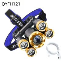 【lz】ஐ◕▪  Rechargeable Motion Headlamp for Camping Farol Lanterna Ao ar livre Corrida Caminhadas Armazenamento Forte Impermeável