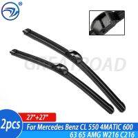 Wiper 4A Front Wiper Blades For Mercedes Benz CL 550 4MATIC 600 63 65 AMG W216 C216 Windshield Windscreen Window 27"27"