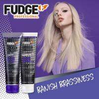 FUDGE Professional Clean Blonde Shampoo&amp;Conditioner 300mlX2 ชุดผลิตภัณฑ์ดูแลเส้นผมและหนังศีรษะสูตรพิเศษสำหรับผมทำสีและผมบลอนด์จากออสเตรเลีย