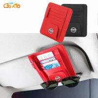 GTIOATO ที่บังแดดรถยนต์ car holder ที่เก็บของในรถ ที่ใส่เก็บบิล ปากกา นามบัตร กล่องแว่นกันแดด สำหรับ Nissan March Almera Navara Tiida นิสสันมาร์ช Titan นิสสันอัลเมร่า นิสสัน Sylphy JUKE Terra อัลเมร่า X Trail มาร์ช Teana