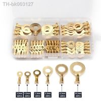 ✑ 150X M3/M4/M5/M6/M8/M10 Ring Copper Crimp Terminals Cable Wire Connector Non-insulated Crimping Insert Lug Eyes Assortment Kit