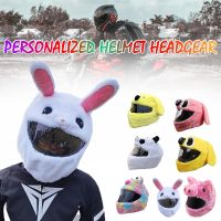 Funny Animal Motorcycle Helmet Hat Full Helmets Christmas Gift Cover Motorbike plush Hat for Motorcycle Helmet