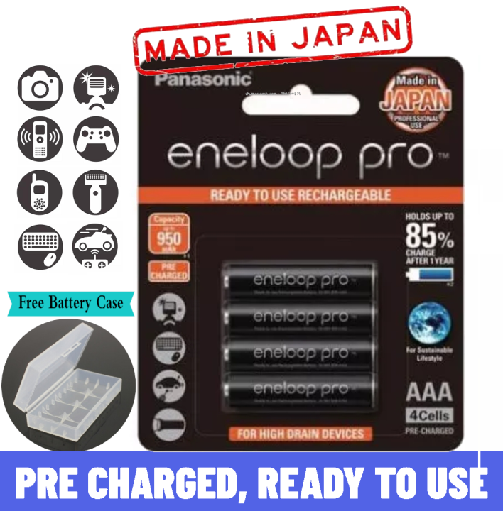 Panasonic Eneloop Pro Pieces Aa Mah Aaa Mah Pre Charged Ready To Use Lazada Singapore