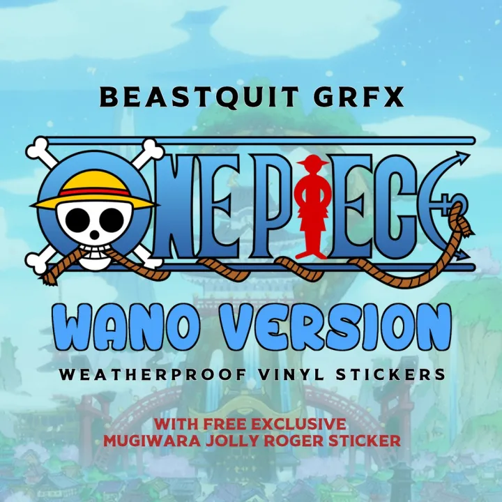 ONE PIECE WANO ARC WEATHERPROOF VINYL STICKER SETmsX Lazada PH