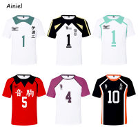 Anime Oikawa Tooru Haikyuu Jersey Shirt Hinata Cosplay Volleyball Uniform Tshirt Mens Clotheing Tops Kozume Kenma T Shirt Tee