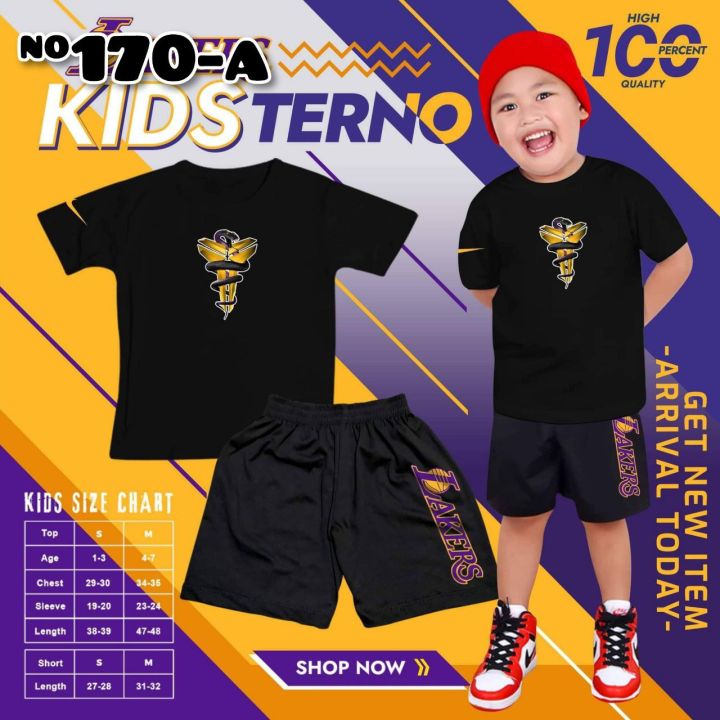 Terno Outfit for Kids Boys OOTD Best Gift T-Shirt Short Fashionable ...