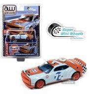 AW Auto World 1:64ดอดจ์ชาลเลนเจอร์ Srt Hellcat GULF ของสะสมโมเดลรถโลหะผสมหล่อ