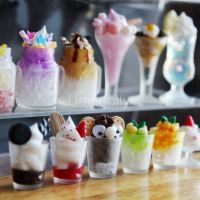 ❐❀ 1/6 Scale Miniature Dollhouse Frappe Food for Barbies Doll Iced Drinks Cream Kitchen Accessories Toy