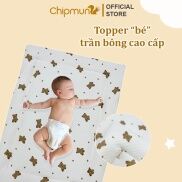 Topper đệm sơ sinh, đệm bé nằm chơi, đệm bé mang đi học cao cấp CHIPMUNK