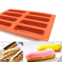 【hot】 8 Cavity Tools Silicone Classic Collection Shapes Non Stick Eclair Forms Baking Mold