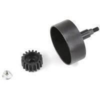 15 Scale สำหรับ Rovan RC HD Clutch Bell &amp; Pinion เหมาะกับ HPI Baja 5B 5T 5SC King มอเตอร์ Buggy สีดำอะไหล่อัพเกรดสำหรับรุ่น RC