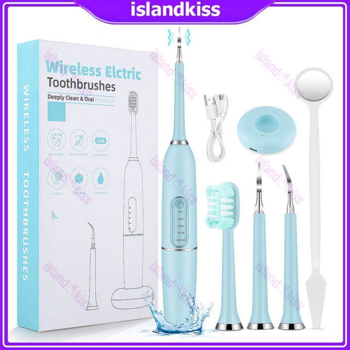 Electric Ultrasonic Sonic Dental Scaler USB Toothbrush Whiten Teeth ...