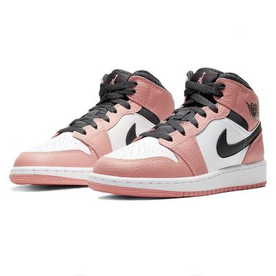 [HOT] ✅Original NK* Ar J0dn 1 Sakura Pink High Top Basketball Shoes Fashion Skateboard Shoes R All-Match Sneakers