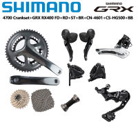 Shimano RX400 GRX 4700ชุดความเร็ว2X10S 170มม. 172.5มม. 175ม. ข้อเหวี่ยง52-36T 50-34T ST-RX400จานหน้า/หลัง RX400 HG500เทป11-34T พร้อมชุดจักรยานเสือหมอบขายึดด้านล่างของแท้อุปกรณ์รถจักรยานร้าน