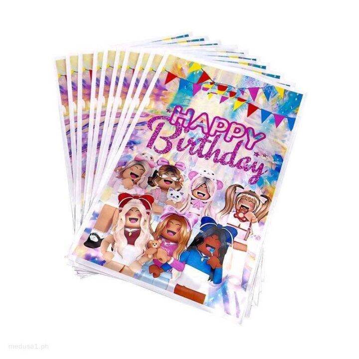 2023 New 30pcs Pink Roblox Theme Loot Bag Gift Bags Candy Bag For Girls
