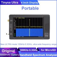 Tinysa เครื่องวิเคราะห์สเปกตรัมมือถือ2.8/4นิ้วหน้าจอสัมผัส100 K-5.3Ghz ดีบุกอัลตร้าเครื่องวิเคราะห์สเปกตรัม S พร้อมแบตเตอรี่