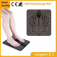 ZZOOI EMS Acupoints Stimulator Massage Foot Mat Folding Portable USB For Home Use Relax Your feet 6-mode 9-gear Electric Massager Pad