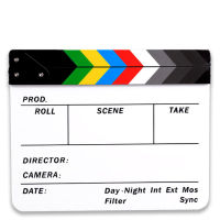 ผู้กำกับ Clapperboard ภาพยนตร์แอ็คชั่นสเลทฟิลม์ภาพยนตร์อะคริลิคภาพยนตร์