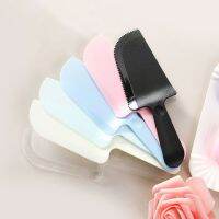 มีดพลาสติก สําหรับตัดเค้กวันเกิด ขนมไหว้พระจันทร์ ขนมปัง 6 สี