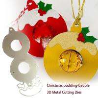 Christmas Pudding Decoration DIY Metal Cutting Mold Z2H5