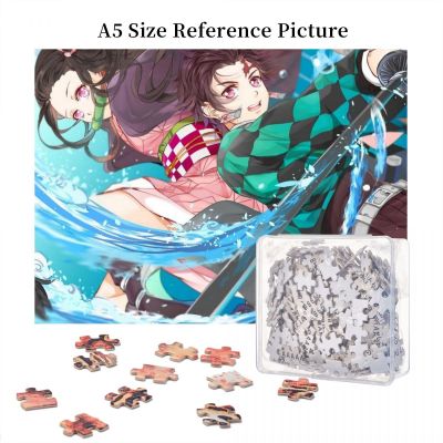 Strong Demons Nezuko And Tanjirou Kamado Wooden Jigsaw Puzzle 500 Pieces Educational Toy Painting Art Decor Decompression toys 500pcs
