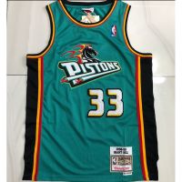 2022 2023 Newest new men Detroit Pistons 33 Grant Hill Full density embroidery basketball jerseys jersey green