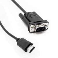 Kabel HDMI VGA HDMI เป็น VGA สายเคเบิลต่อโทรศัพท์เสียง HDMI ตัวผู้ไปเป็นสายเคเบิลตัวผู้ VGA 1920*1080P สำหรับโปรเจคเตอร์มินิไร้สายเครื่องมอนิเตอร์ PC