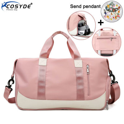 Wet Dry Fitness Bag Gymnasium Training Bags Nylon Shoulder Shoulder Travel Bag Woman Sports Bag Yoga Gymnasium Swimming Gymnast