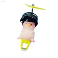 ﹍☈ Car ornaments praying for the clear pig electric car decoration wearing a helmet piggy cute motorcycle bicycle praying prayer