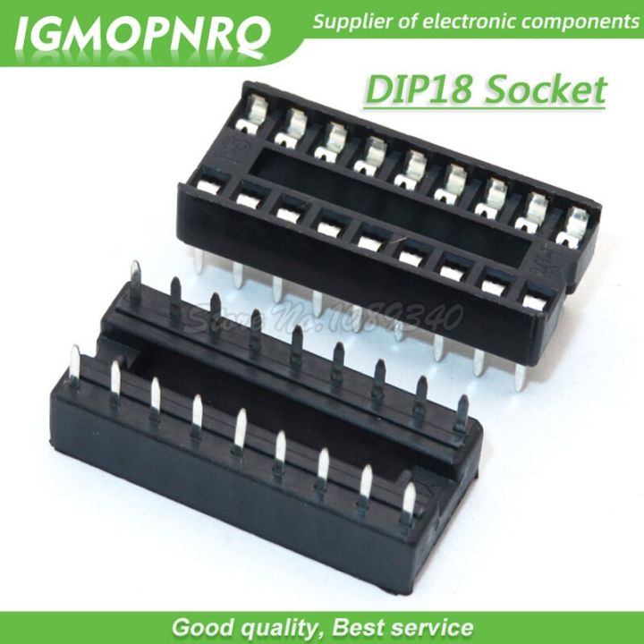 10pcs 18 Pin DIP SIP IC Sockets Adaptor Solder Type New Original Free Shipping