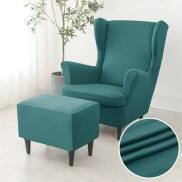 Stretch Spandex Wing bọc ghế đàn hồi dốc trở lại ghế bành vải phủ ghế sofa