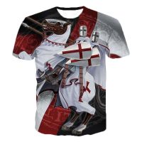2023 In stock New  Arrival Knights Templar 3D Printed T Shirt Men Women  Casual T-shirts Hip Hop Streetwear Oversized T Shirt Tee Tops，Contact the seller to personalize the name and logo